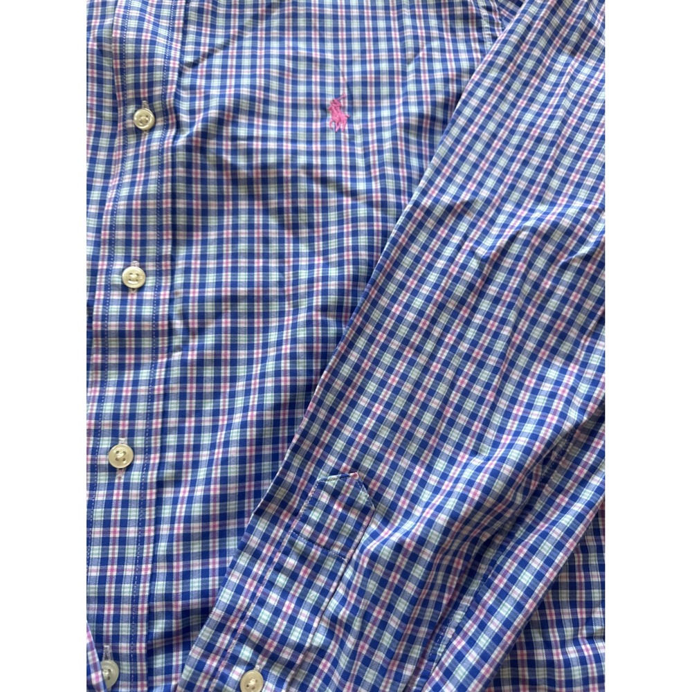 Ralph Lauren Performance Gingham Button Down Shir… - image 2